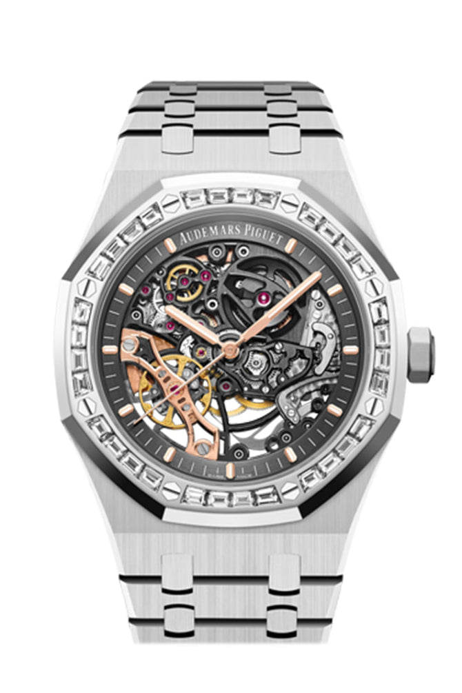 Audemars Piguet Royal Oak 41mm Double Balance Wheel Openworked White Gold Slate Watch 15412BC.ZZ.1220BC.01 - Slate