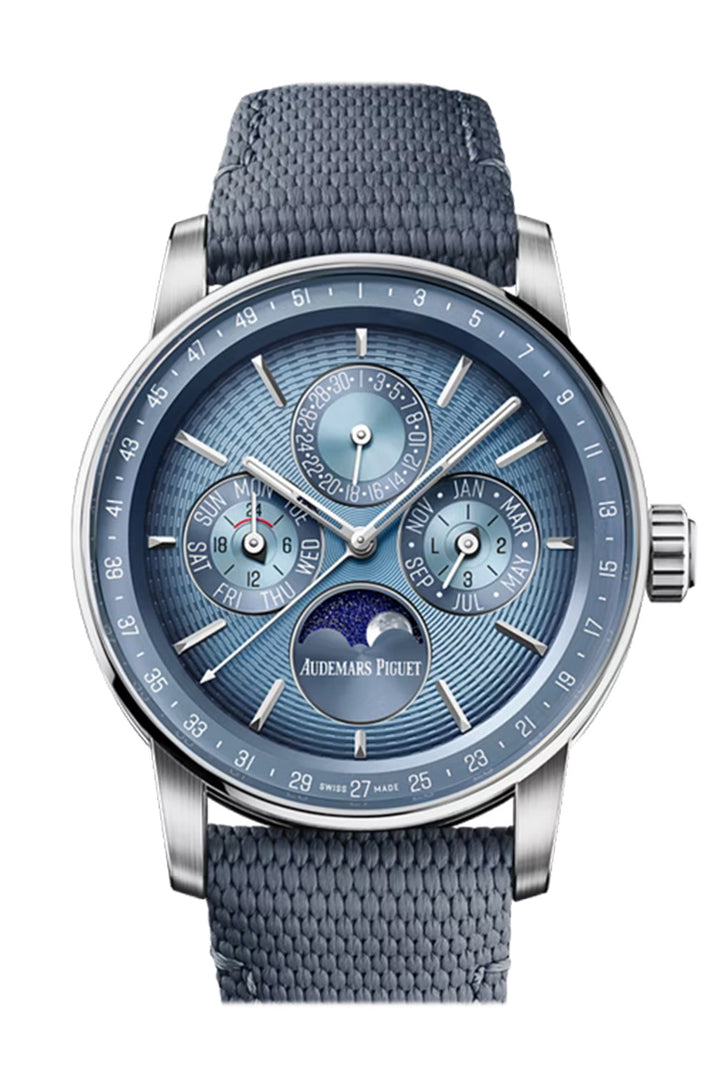 Audemars Piguet Code 41 Smoked Blue Embossed White Gold 26494BC.OO.D350KB.01 - Blue