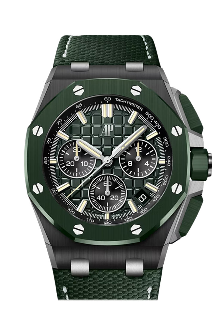 Audemars Piguet Royal Oak Offshore 43 Dark Green Black Ceramic 26420CE.OO.A063VE.01 - Green