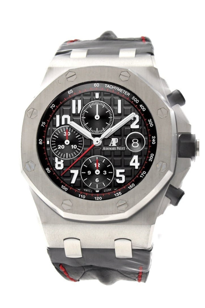 Audemars Piguet Royal Oak Offshore Vampire Black Dial Black Alligator Leather Men's Watch 26470ST.OO.A101CR.01 - Black