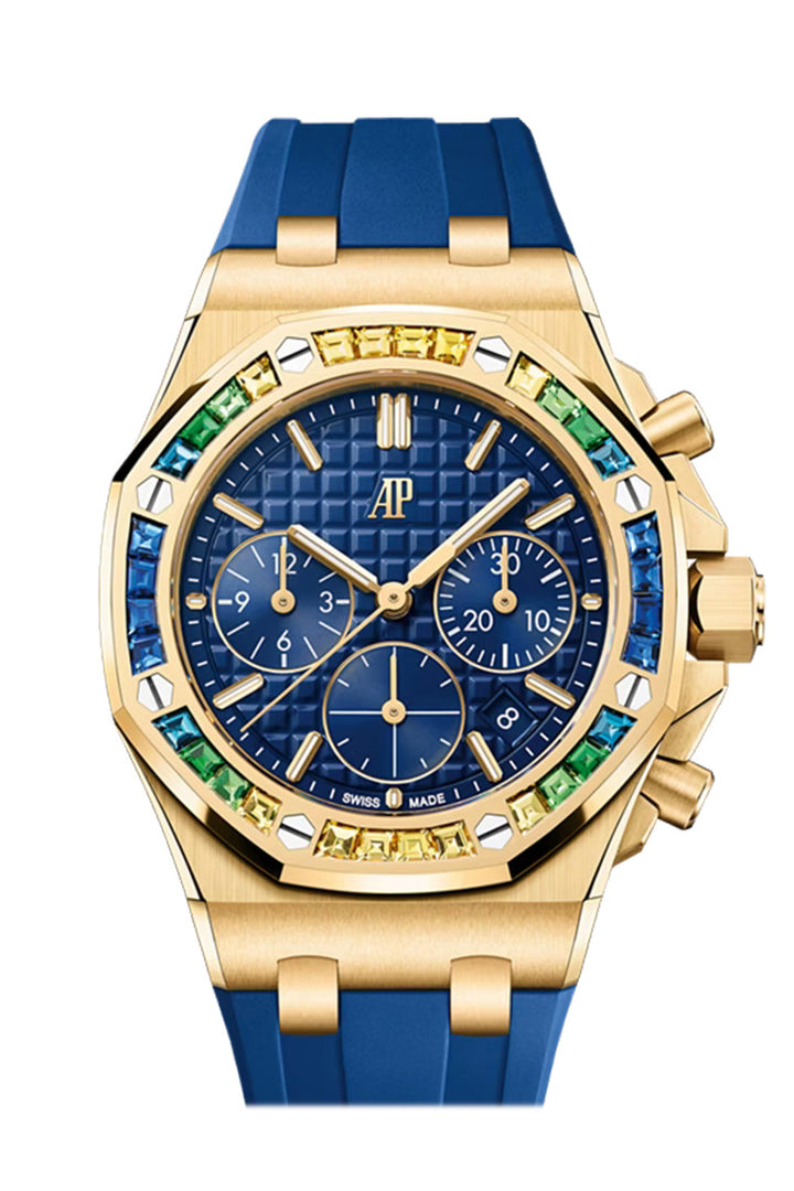Audemars Piguet Royal Oak Offshore 37 Blue Yellow Gold 26236BA.YY.D346CA.01 - Blue